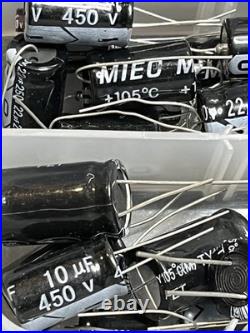 100+ Vintage Nichicon Ltec Miec Electrolytic Capacitors 160-500V Tube Amp Lot