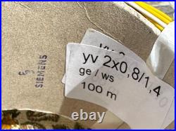100 meter coil 2 x 0.8mm Siemens speaker wire amplifier cable vintage