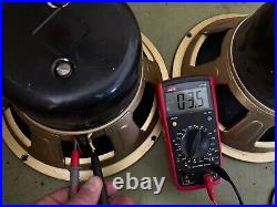 12 matched PAIR Isophon Alnico vintage speakers f tube amp 4 Ohm Telefunken