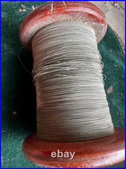 1939 Siemens Klangfilm CLOTH covered WIRE coil cable vintage audio 0.35mm
