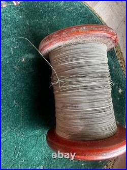 1939 Siemens Klangfilm CLOTH covered WIRE coil cable vintage audio 0.35mm