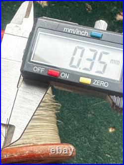 1939 Siemens Klangfilm CLOTH covered WIRE coil cable vintage audio 0.35mm