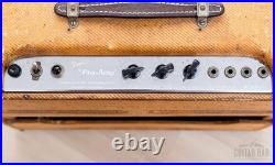 1951 Fender Pro TV Front Tweed Vintage Tube Guitar Amp 1x15 with Jensen P15N