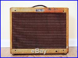 1955 Fender Deluxe Tweed Pre-CBS Narrow Panel Vintage Tube Amp 5E3 Circuit