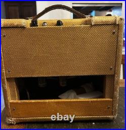 1956 Fender Champ Amp Tweed Vintage Tube Amp