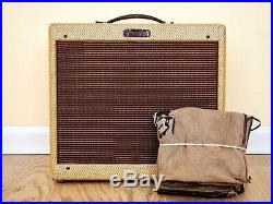 1957 Fender Princeton Tweed Vintage Tube Amp Narrow Panel Big Box with Cover