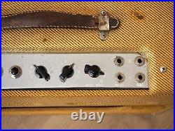 1958 Fender Deluxe Tweed Narrow Panel Vintage Tube Amp 5E3 Circuit, Jensen P12R