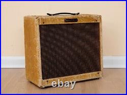 1958 Fender Harvard Narrow Panel Tweed 5F10 Vintage Pre-CBS Tube Amp Jensen P10R
