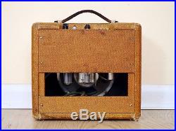 1959 Fender Champ Tweed Vintage Tube Amplifier Pre-CBS Class A 5F1 Circuit