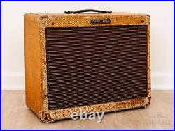 1959 Fender Deluxe Tweed Narrow Panel Vintage Tube Amp 5E3 with Jensen P12R