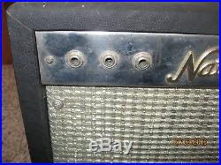 1960's Vintage National Model No. 1210 Tube Amp with 8 Jensen Special Design