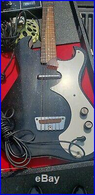 1960's Vintage Silvertone 1448 Electric Sparkle Guitar with Tube Amp in Case Sears