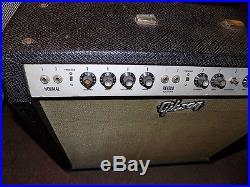1960s Gibson GA55 RVT Ranger 4x10 Amplifier Guitar Amp vintage USA tube valve