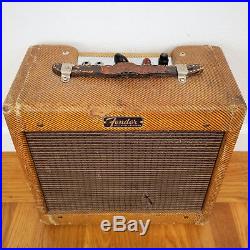 1961 Fender Champ Amp Tweed 5F1 Original Vintage Tube Guitar Amplifier
