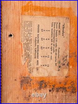 1961 Fender Vibrolux Tweed 5F11 Vintage Tube Guitar Amp with Jensen P10R & Ftsw