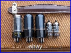 1961 Fender Vibrolux Tweed 5F11 Vintage Tube Guitar Amp with Jensen P10R & Ftsw