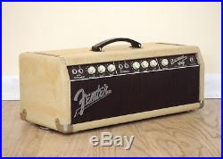 1962 Fender Bassman 6G6-B Blonde Brownface Vintage Pre-CBS Piggyback Tube Amp