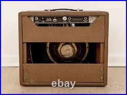 1962 Fender Princeton 6G2-A Brown Panel Vintage Tube Amp with Oxford 10J4, Cover