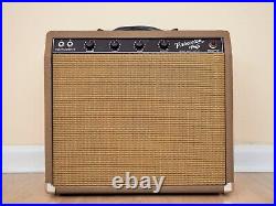 1962 Fender Princeton Pre-CBS Vintage Tube Amp 1x10 Brownface 6G2 with Ftsw