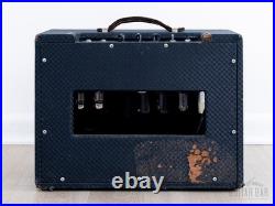 1963 Ampeg Jet J-12-A Vintage 1x12 Tube Amp Blue Checker, Fully Serviced