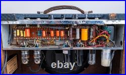 1963 Ampeg Jet J-12-A Vintage 1x12 Tube Amp Blue Checker, Fully Serviced
