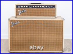 1963 Fender Bandmaster Vintage Pre-CBS Tube Amp Blonde with 2x12 Cab, Oxford 12L6
