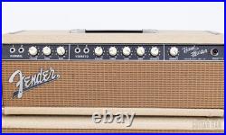 1963 Fender Bandmaster Vintage Pre-CBS Tube Amp Blonde with 2x12 Cab, Oxford 12L6