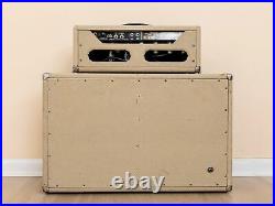 1963 Fender Bassman 6G6B Blonde Brown Panel Vintage Piggyback Tube Amp, Oxfords