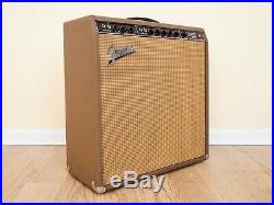 1963 Fender Concert Brownface Pre-CBS Vintage Tube Amp with Oxford 10K5, Near Mint