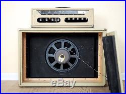 1963 Fender Showman Brownface Blonde Vintage Tube Amp & Tone Ring Cab JBL D130F