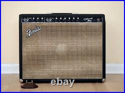 1963 Fender Vibroverb Vintage Blackface Pre-CBS Tube Amp 1x15 with JBL D130F, Ftsw
