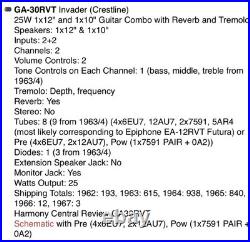 1963 Gibson GA-30 RVT Invader 25 Watt Vintage Tube Amp with Jensen P10R + C12R 1963 Gibson GA-30 RVT Invader 25 Watt Vintage Tube Amp with Jensen P10R + C12R