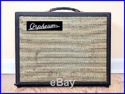 1963 Orpheum Valco-Made Vintage Tube Amp Class A with Oval Speaker & Tremolo