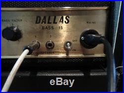 1963 Vintage Dallas selmer fenton weill porta 15 tube amp head ac15