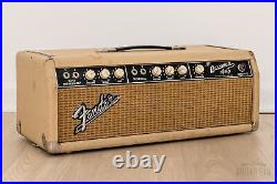 1964 Fender Bassman 6G6B Blonde Brown Panel Vintage Piggyback Tube Amp Head