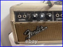 1964 Fender Blonde Showman Blackface Tube Amp Head Model AB 763 Vintage Works