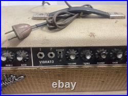 1964 Fender Blonde Showman Blackface Tube Amp Head Model AB 763 Vintage Works