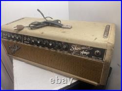 1964 Fender Blonde Showman Blackface Tube Amp Head Model AB 763 Vintage Works