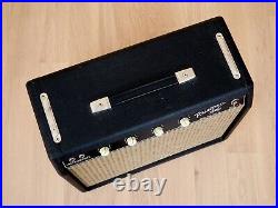1964 Fender Princeton Pre-CBS Vintage Tube Amp Brownface 6G2 Tuxedo White Knob