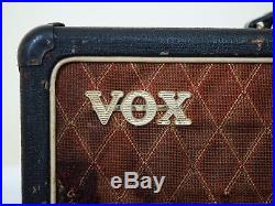 1964 Vox AC50/4 Mk II Big Box Vintage Tube Amp Head Gray Panel JMI UK, AC50