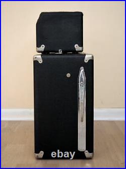 1965 Fender Bassman Black Panel Piggyback Vintage Tube Amp Head & 2x12 Cab AA165