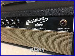 1965 Fender Bassman PiggyBack 50 Watt 2x12 Vintage Tube Amp EXCELLENT