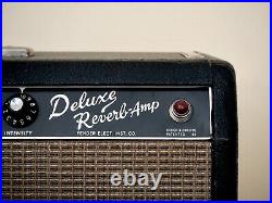 1965 Fender Deluxe Reverb Vintage Tube Amp Blackface Pre-CBS FEIC AB763 Circuit