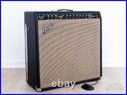 1965 Fender Super Reverb Black Panel Vintage Tube Amp AB763 with Ceramic Speakers