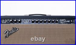 1965 Fender Super Reverb Black Panel Vintage Tube Amp AB763 with Ceramic Speakers