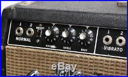 1965 Fender Super Reverb Vintage Electric Guitar Amplifier Tube Deluxe Combo Amp