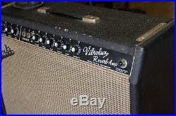 1965 Fender Vibrolux Reverb Blackface Vintage 35-watt Tube Amp VG