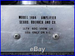 1965 Silvertone 1484 Vintage Danelectro Tube Amplifier 2x12 Jensen C12Q
