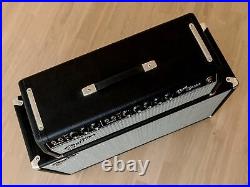1966 Fender Bandmaster Vintage Black Panel Piggyback Tube Amp 2x12, Jensen C12N
