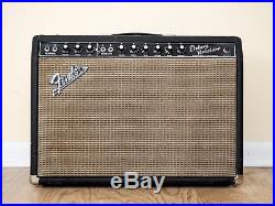 1966 Fender Deluxe Reverb Blackface Vintage Tube Amp 1x12 AB763 Circuit with ftsw